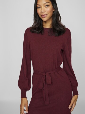 VILA Knit dress in Red