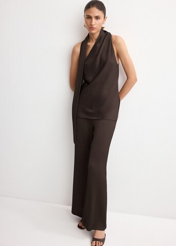 MANGO Wide Leg Hose 'Greta-a' in Braun