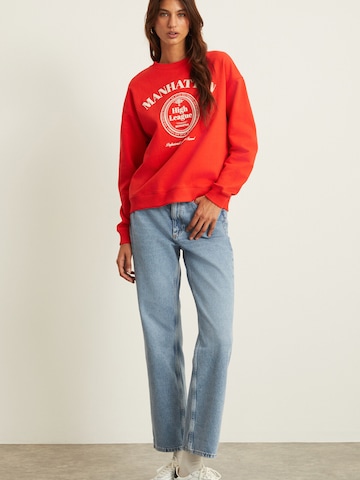 Sweat-shirt Grimelange en rouge