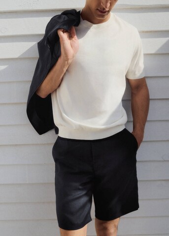 MANGO MAN Regular Chino Pants 'Carp' in Blue