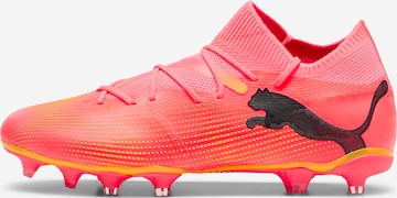 PUMA - Chuteira 'Future 7 Match' em rosa: frente