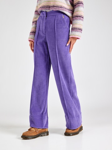 Harper & Yve Loose fit Pleat-front trousers 'HOLLY' in Purple: front