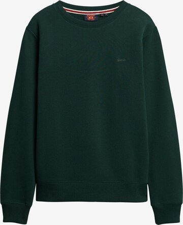 Sweat-shirt Superdry en vert : devant