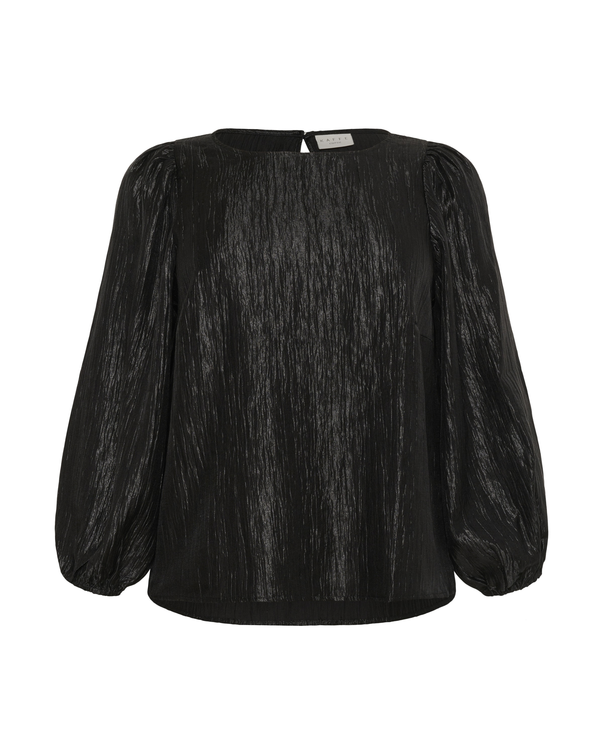 KAFFE CURVE Blouse &#x27;Rizza&#x27; in Zwart: voorkant