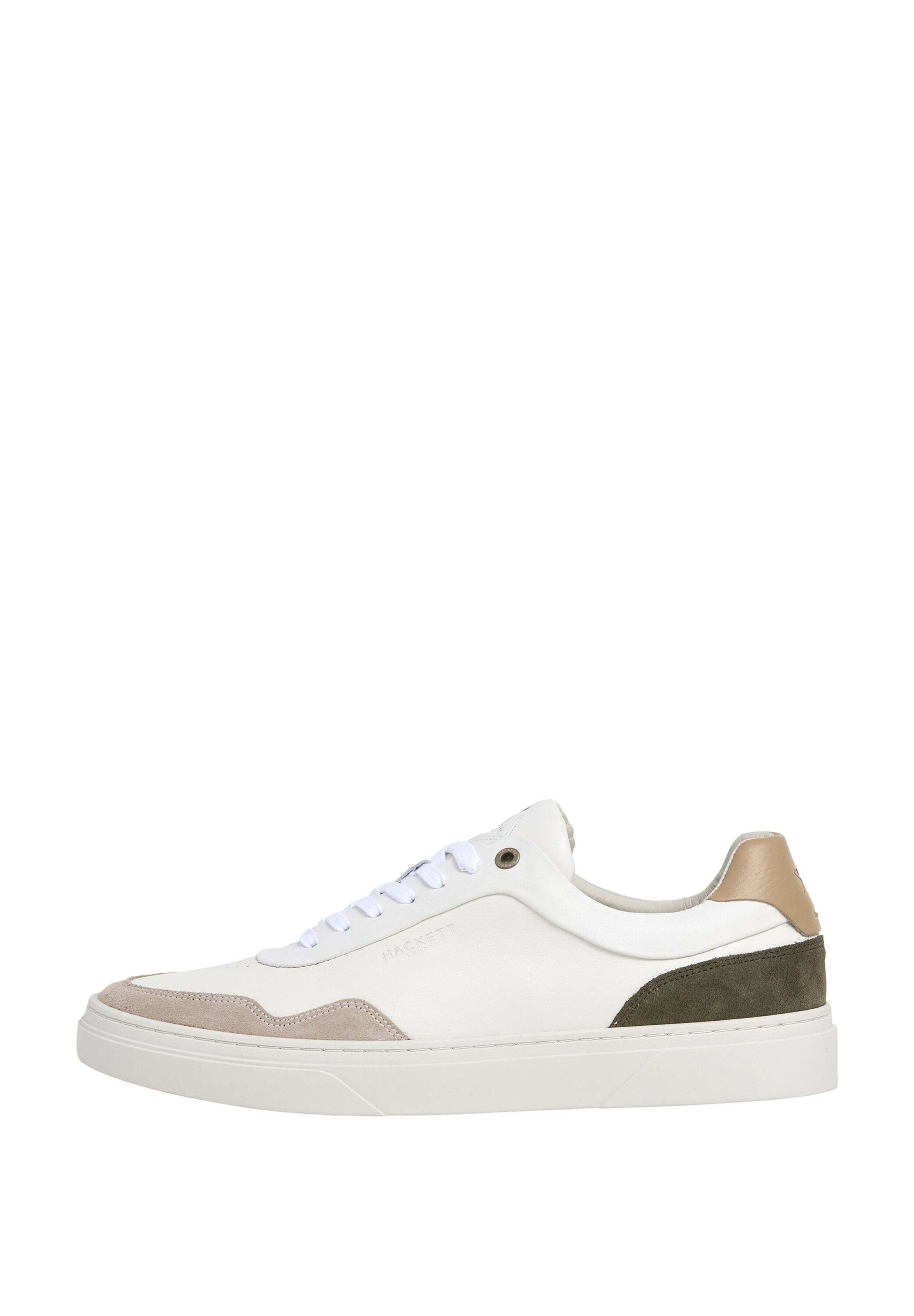 Hackett London Baskets basses 'Hackney Delta' en beige clair / beige foncé / vert foncé, Vue avec produit