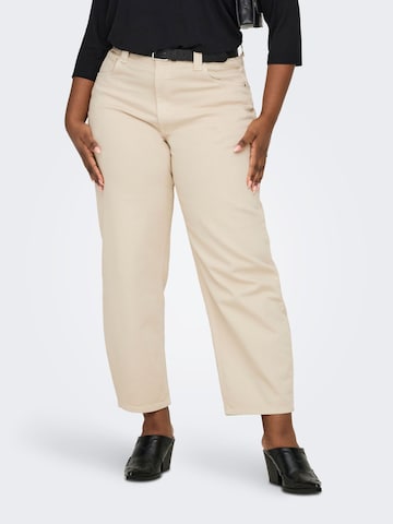 regular Jeans 'CARFRANKIE' di ONLY Carmakoma in beige: frontale
