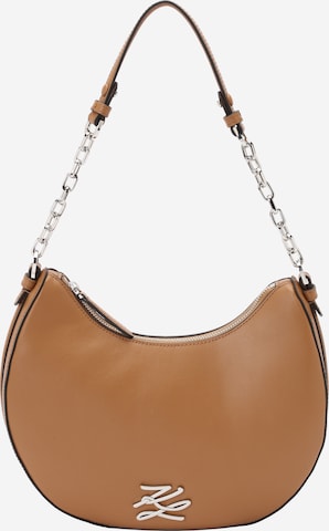 Karl Lagerfeld Taška přes rameno – hnědá: přední strana