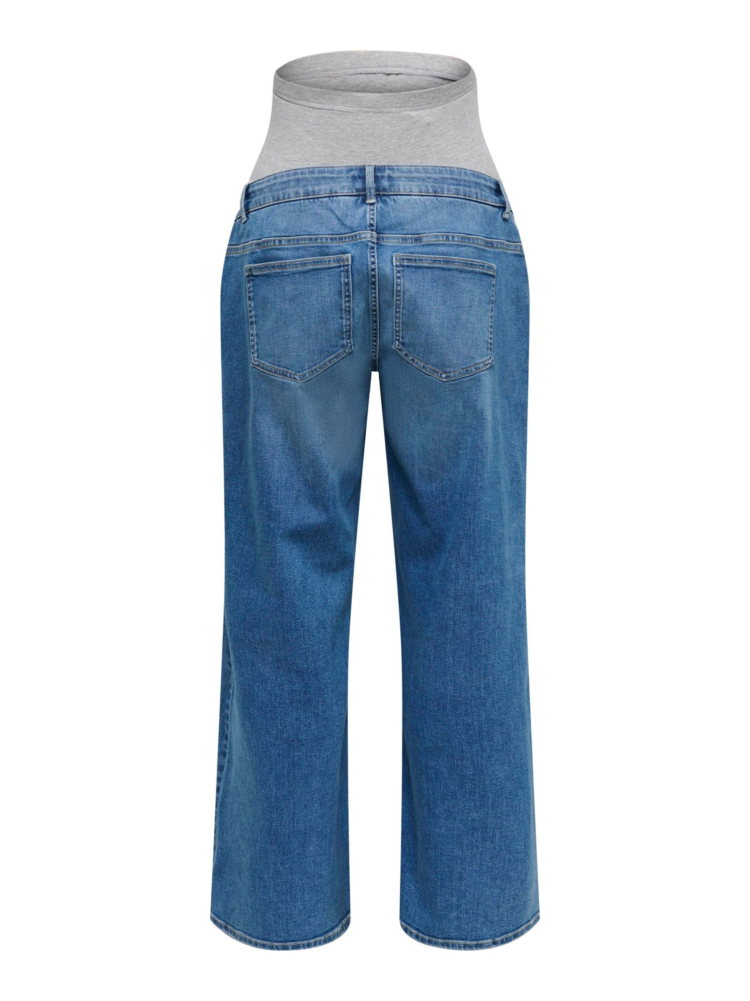 Only Maternity Regular Jeans in Blau