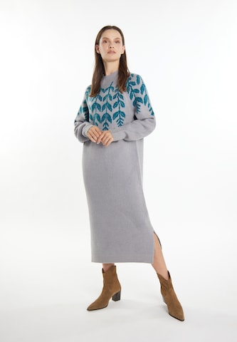 Rochie tricotat 'Lurea' de la Usha pe gri