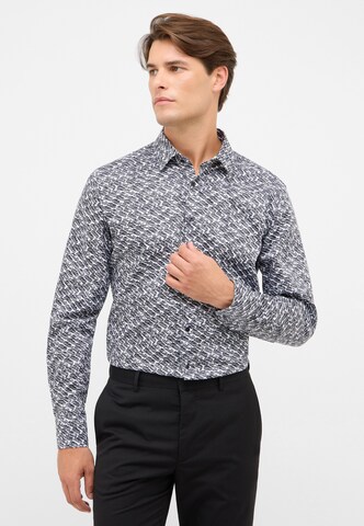ETERNA Slim fit Zakelijk overhemd in Zwart: voorkant