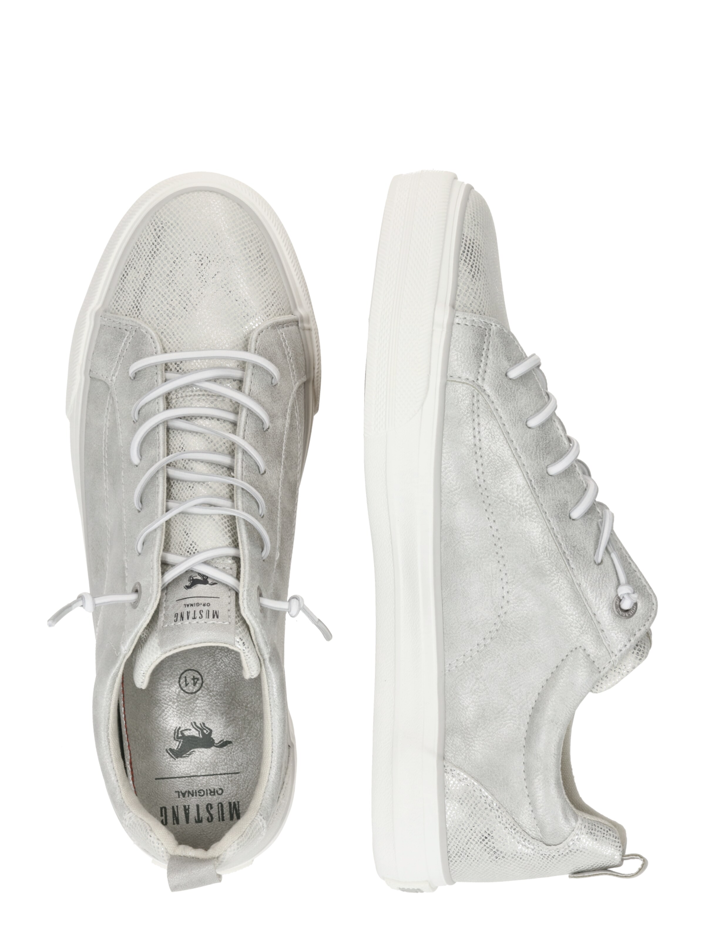 MUSTANG - Sapatilhas baixas em prata