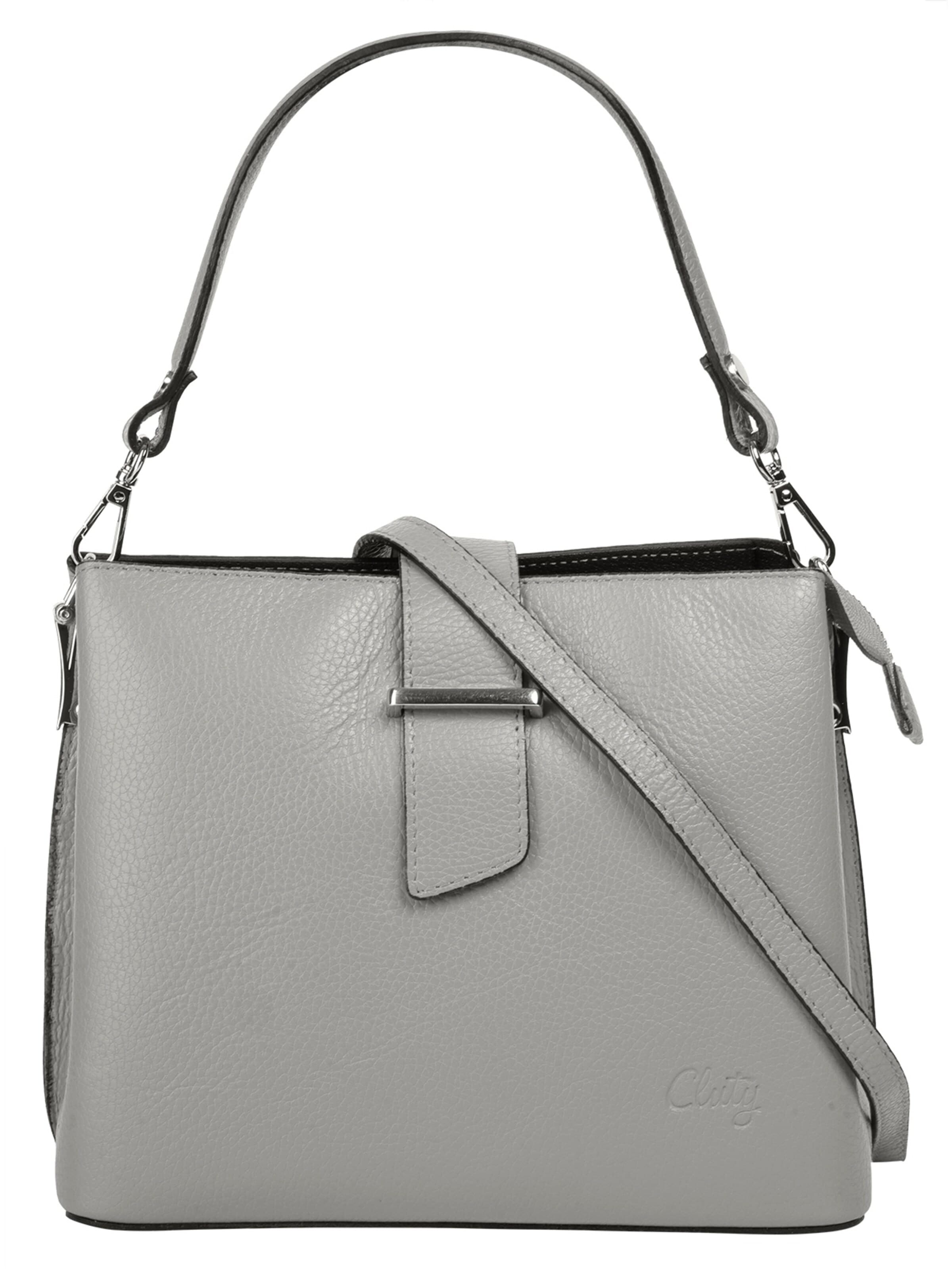 Cluty Handbag in Grey: front