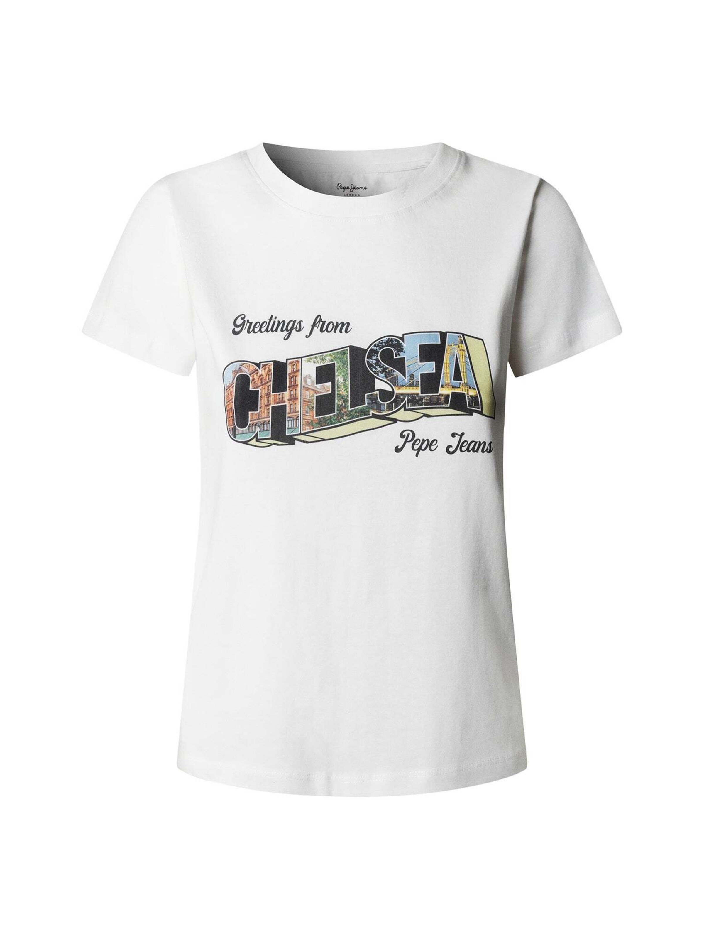 Maglietta 'Nela' Pepe Jeans di colore blu chiaro / verde / nero / bianco, Visualizzazione prodotti