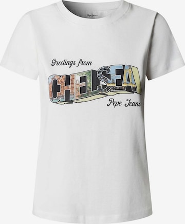Maglietta 'Nela' di Pepe Jeans in bianco: frontale