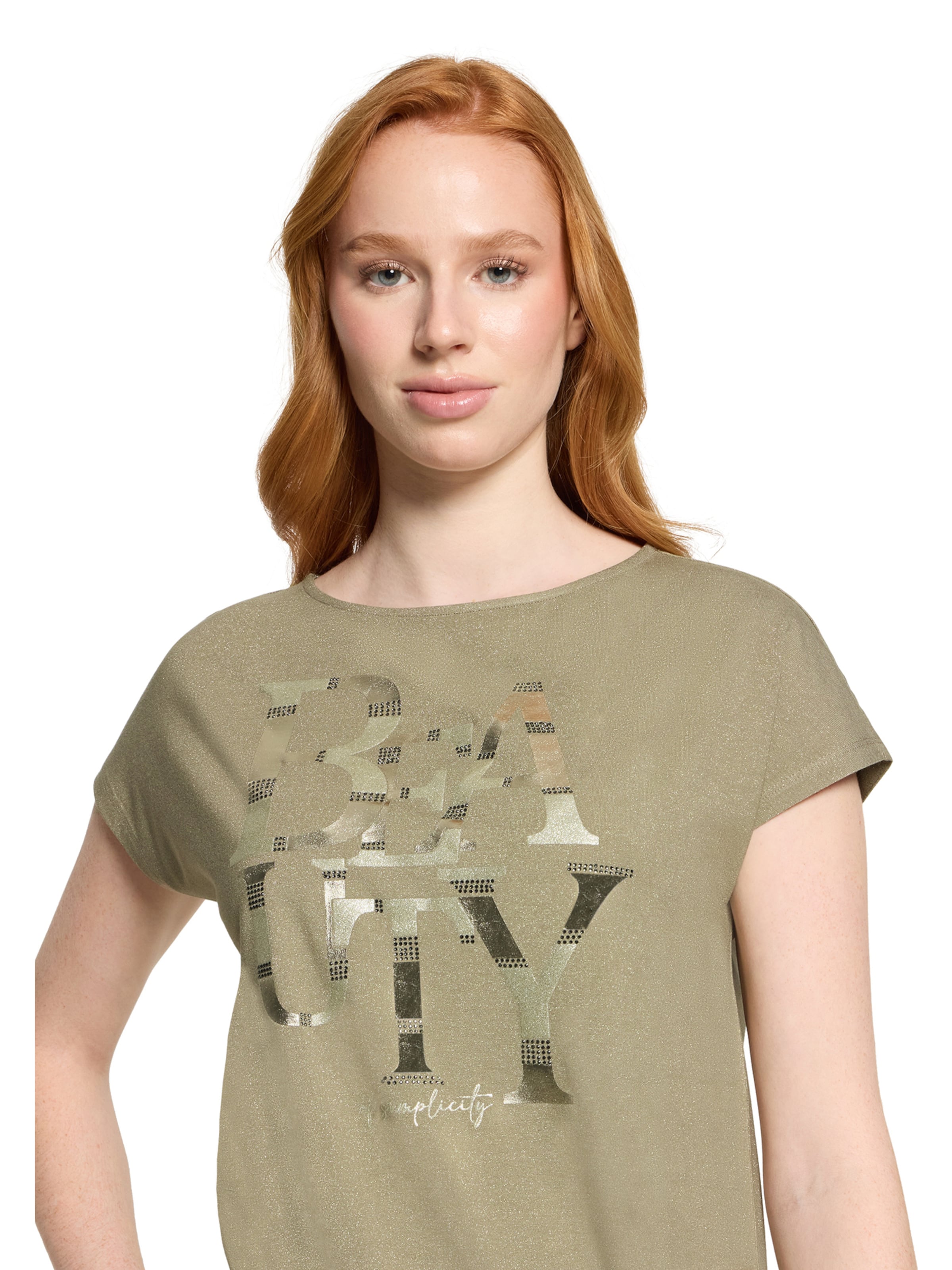 Betty Barclay Halbarm-Shirt mit Knoten in Grün