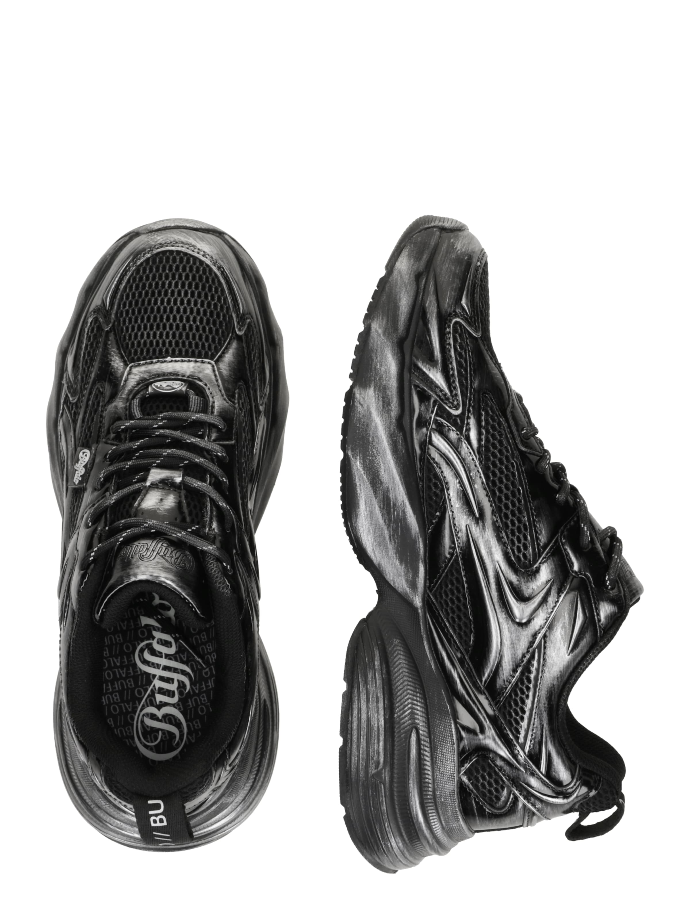 BUFFALO Ниски маратонки 'GIANNA' в черно