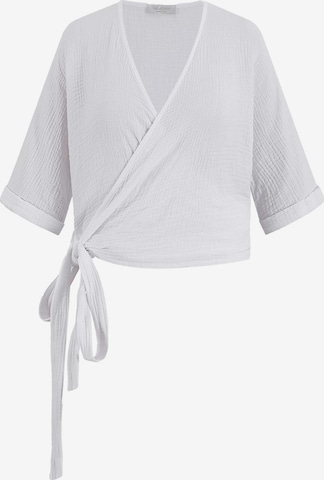 SASSYCLASSY Blouse in White: front