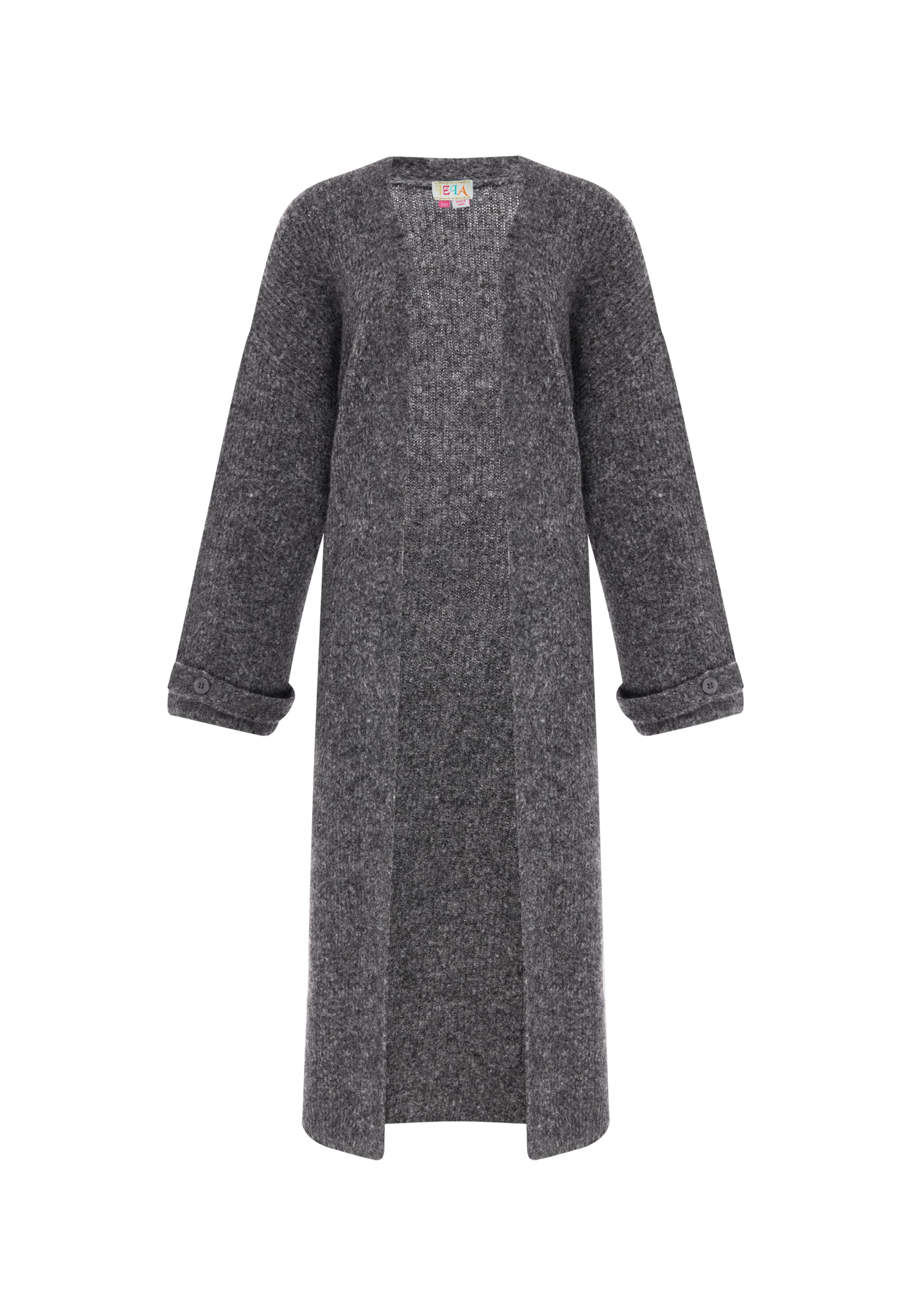 IZIA Strickjacke in Grau: Vorderseite