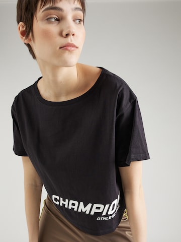 juoda Champion Authentic Athletic Apparel Sportiniai marškinėliai
