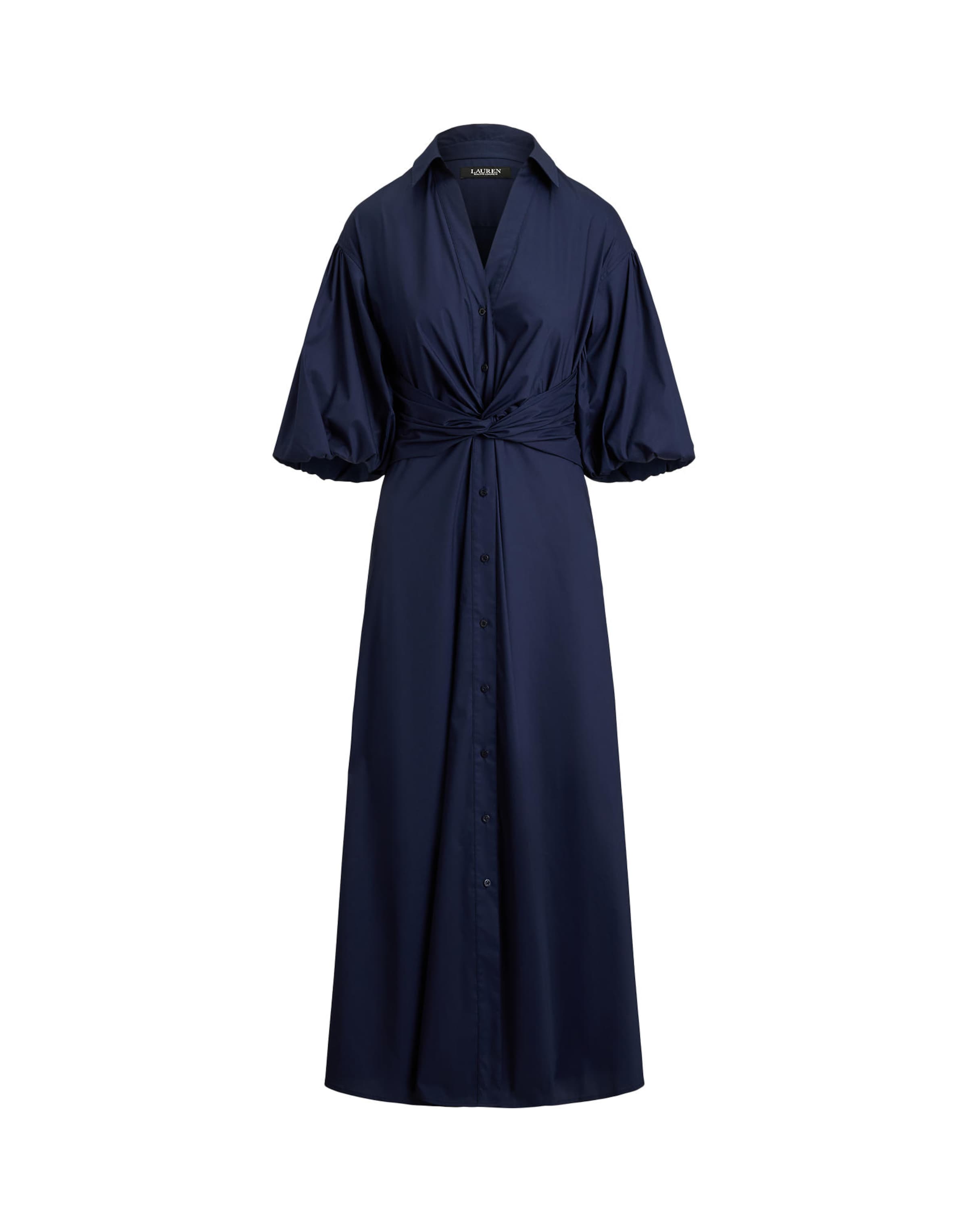 Lauren Ralph Lauren - Vestido camisero en azul: frente
