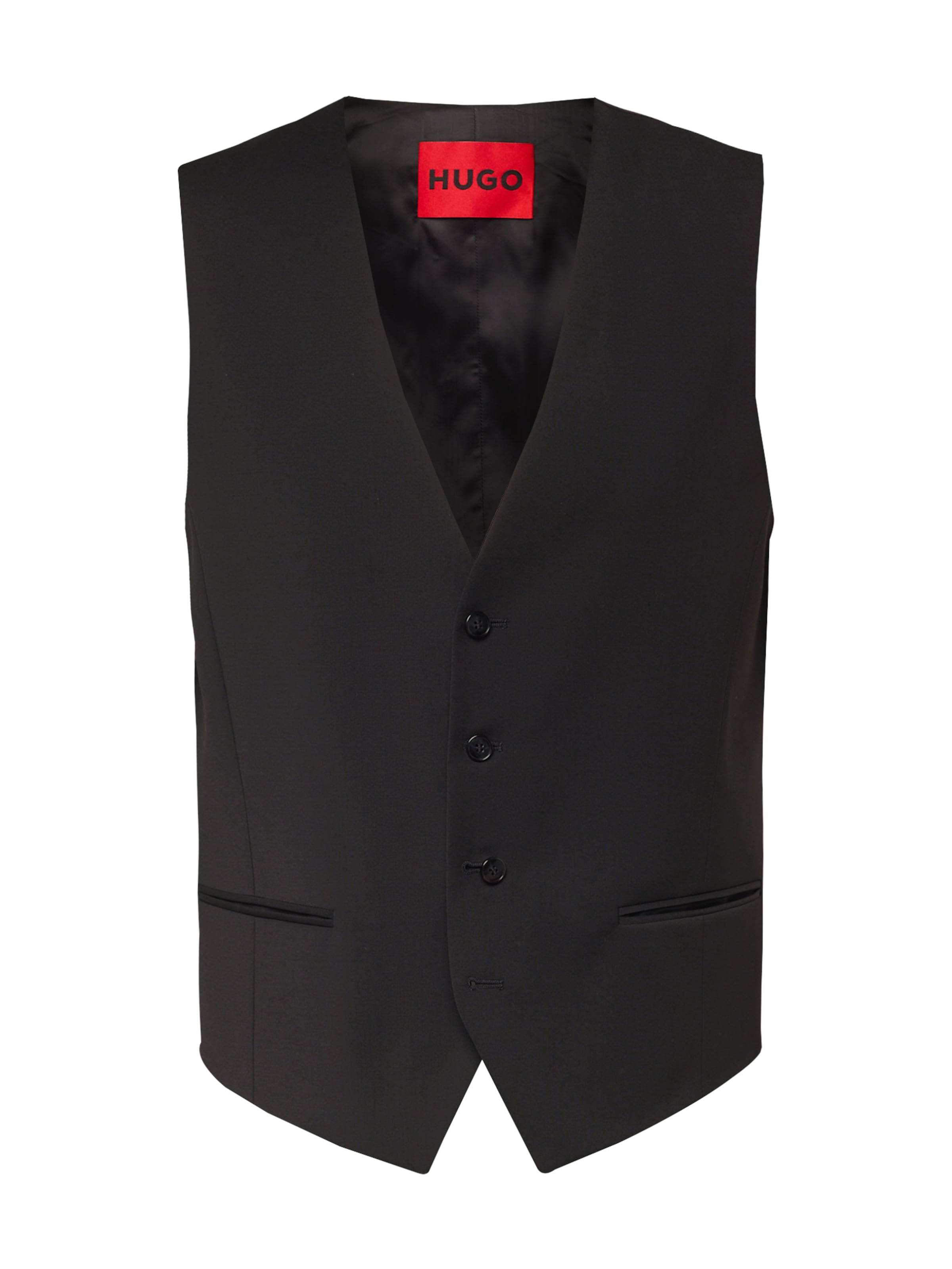 HUGO Gilet de costume 'Vin' en noir, Vue avec produit