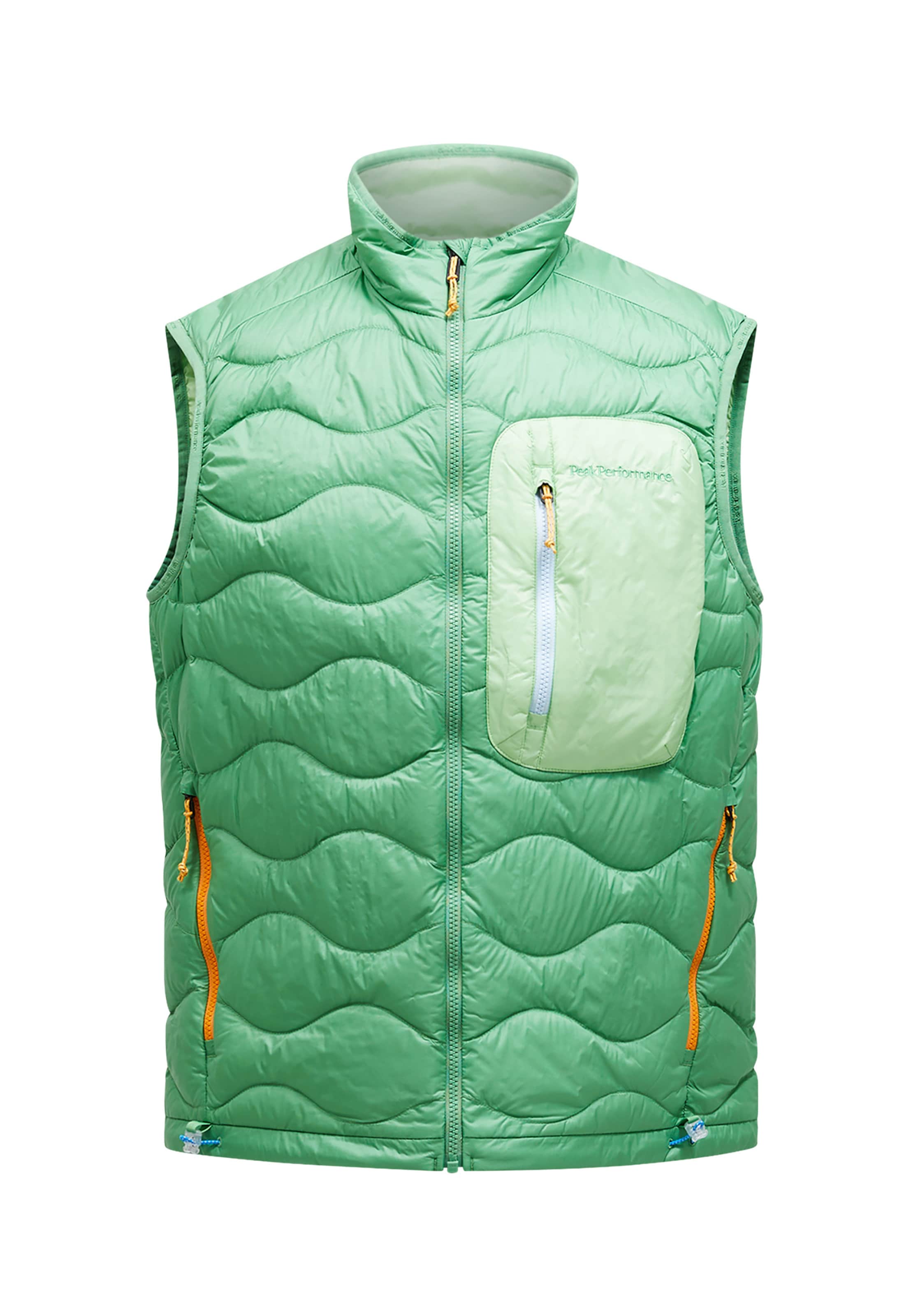 Gilet PEAK PERFORMANCE en vert : devant