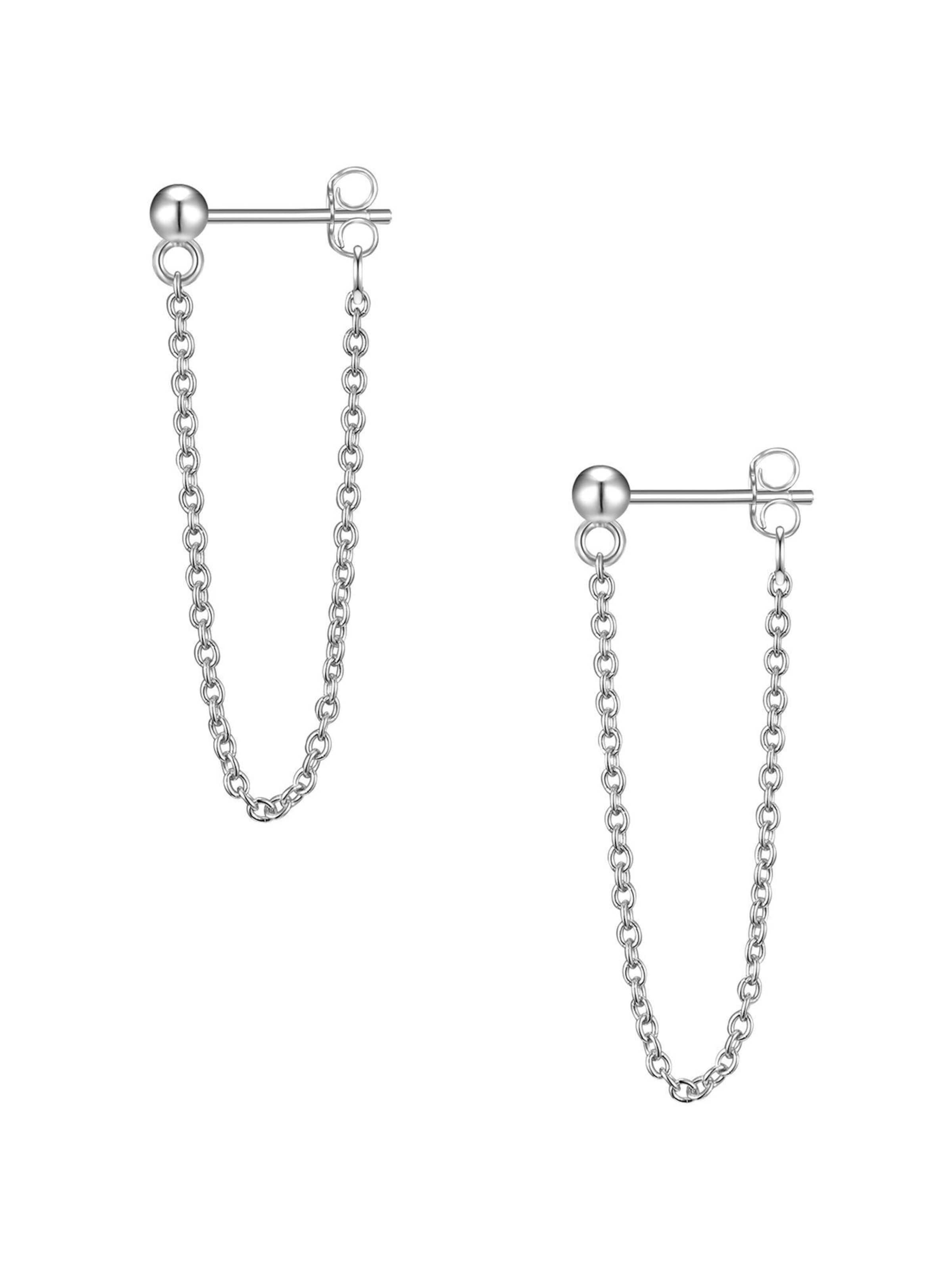 Boucles d'oreilles Glanzstücke München en argent : devant