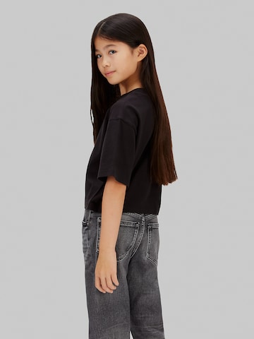 Calvin Klein Jeans Shirt 'Boxy Logo' in Black