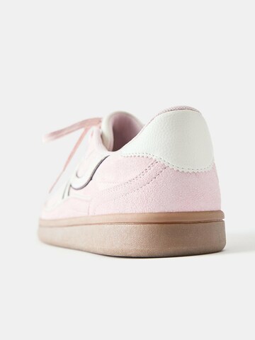 Sneaker bassa 'BAMBA' di Pull&Bear in rosa