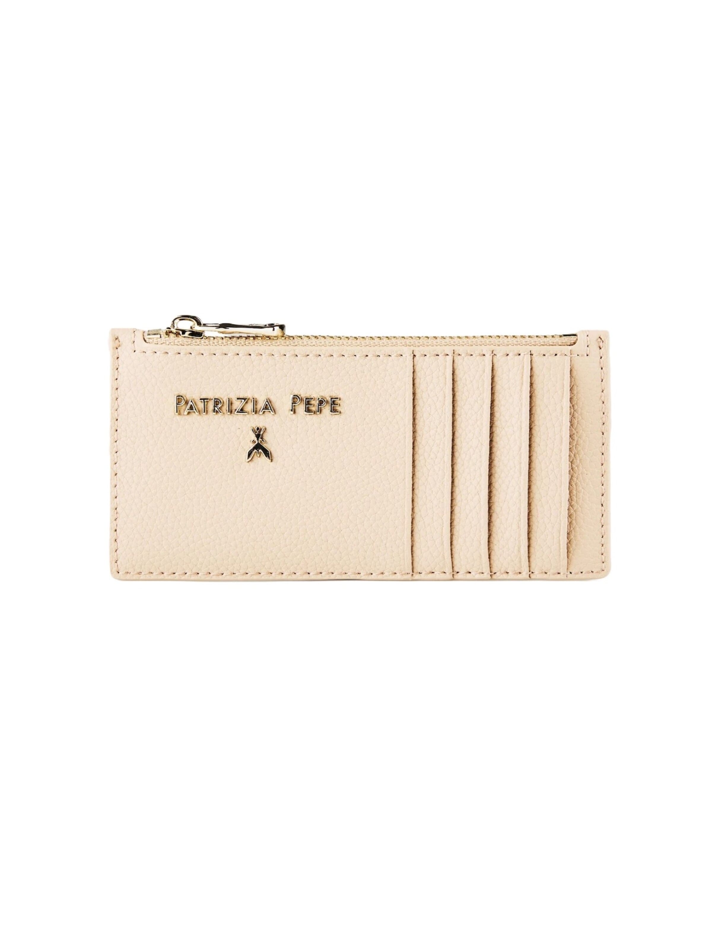 Porte-monnaies PATRIZIA PEPE en beige : devant
