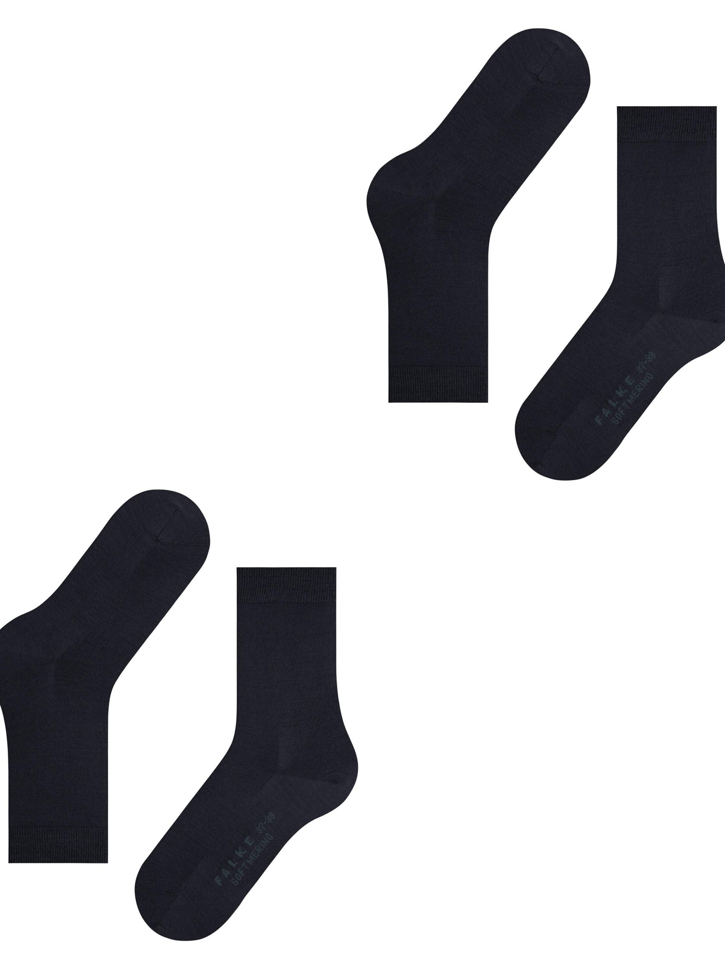 FALKE Socks 'Softmerino 2-Pack' in Blue