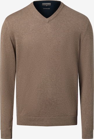 Finshley & Harding Trui in Bruin: voorkant