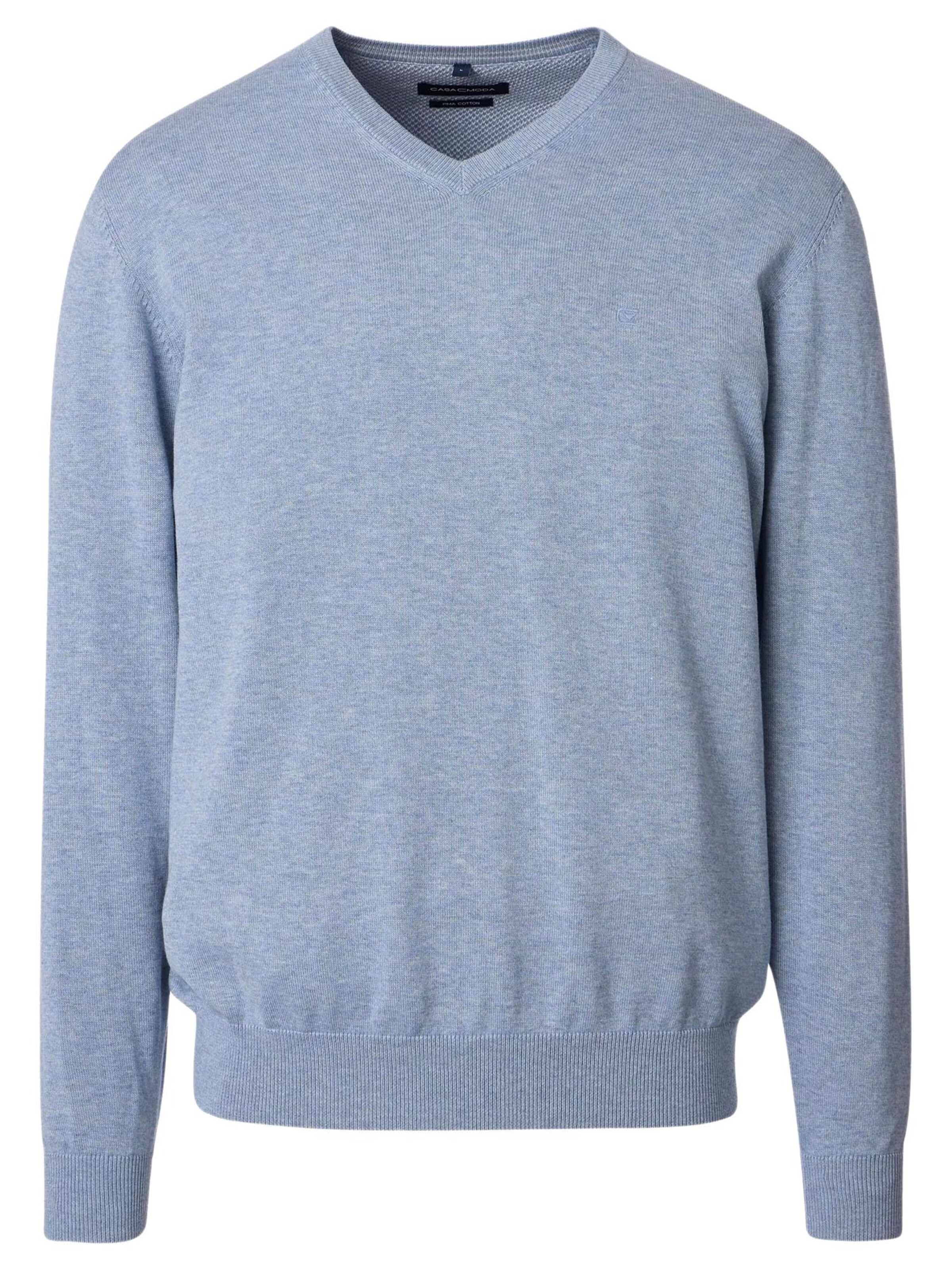 CASAMODA Sweater 'Basic' in Blue: front