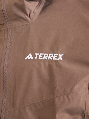 ADIDAS TERREX Ulkoilutakki 'Xperior' värissä ruskea