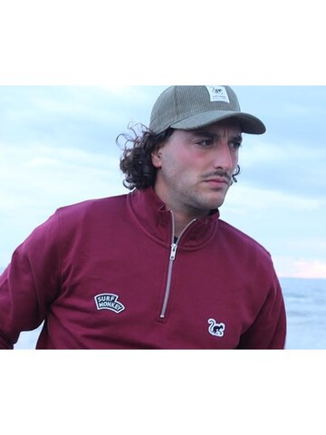 Sweat-shirt Surf Monkey en rouge : devant
