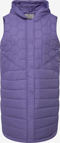 Ulla Popken Bodywarmer in Lila: voorkant