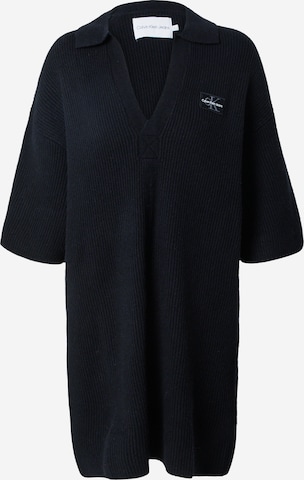 Calvin Klein Jeans Pletené šaty - Čierna: predná strana