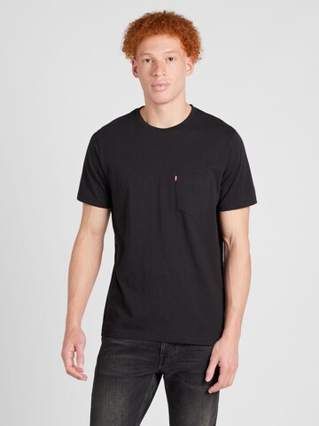 juoda LEVI'S ® Marškinėliai 'SS Classic Pocket': priekis