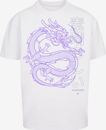 F4NT4STIC Shirt 'Drache Japan' in Weiß | ABOUT YOU