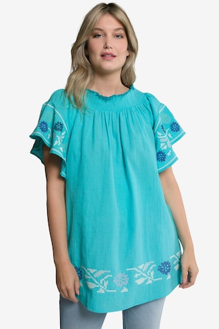 Ulla Popken Tuniek '804170' in Blauw: voorkant