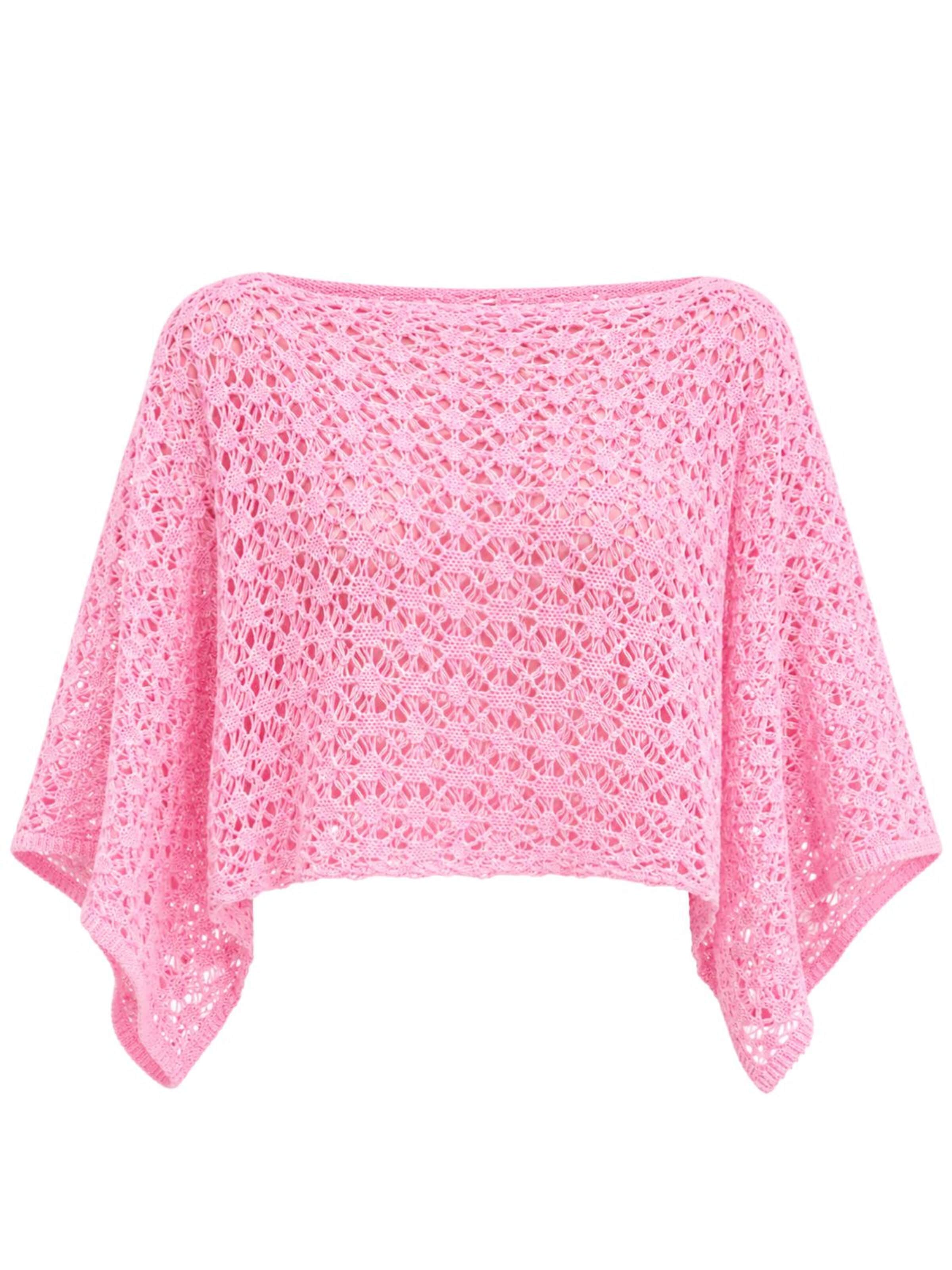 Süel knitwear Sticktop 'Spider'‌‌‌ in Pink: Vorderseite
