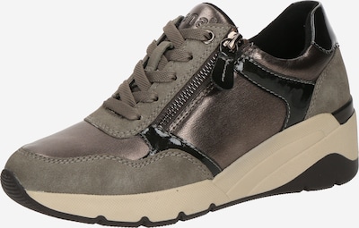 JANA Schnürschuh in 36 in taupe / schlammfarben / schwarz, Produktansicht