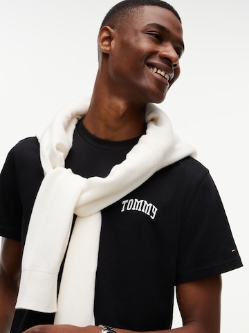 juoda Tommy Jeans Marškinėliai