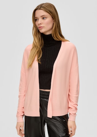 Cardigan oversize QS en rose : devant
