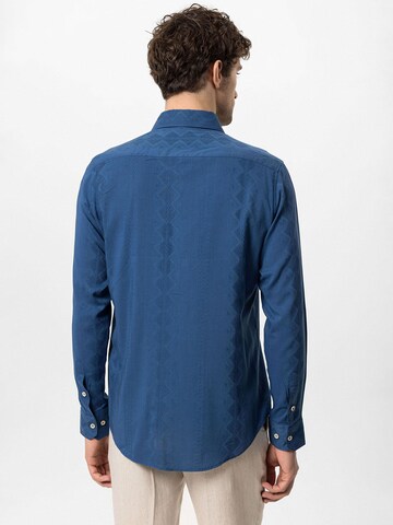 Antioch Regular fit Button Up Shirt in Blue