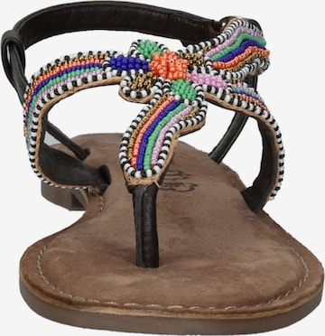 LAZAMANI T-Bar Sandals in Mixed colors
