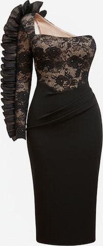 GODDIVA Avondjurk in Zwart: voorkant