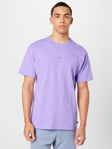Nike Sportswear Μπλουζάκι 'Premium Essentials' σε λιλά: μπροστά