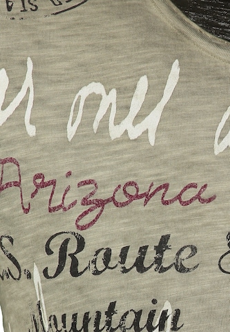 Key Largo Μπλουζάκι 'Ridge' σε πράσινο