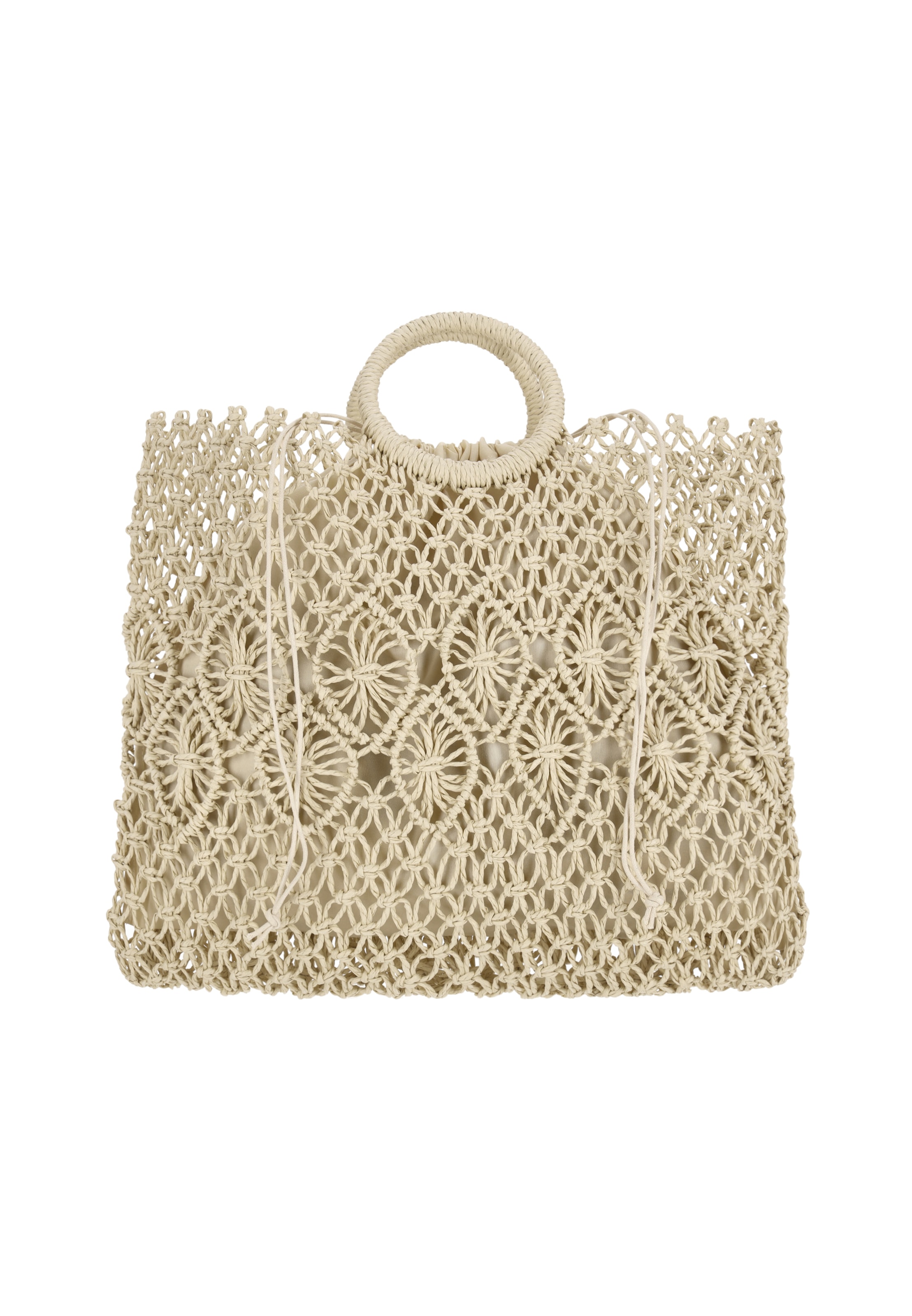 Gaya - Bolso de mano en blanco: frente